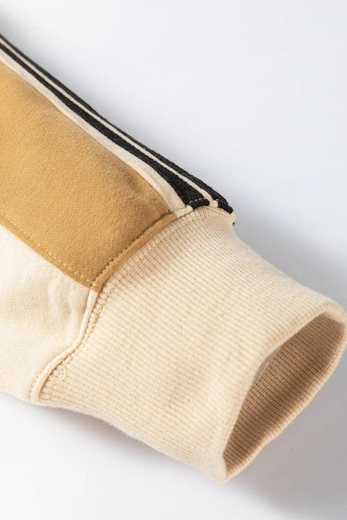 'Stellarae' Striped Long Sleeve Beige Sweater - Celes Fashion
